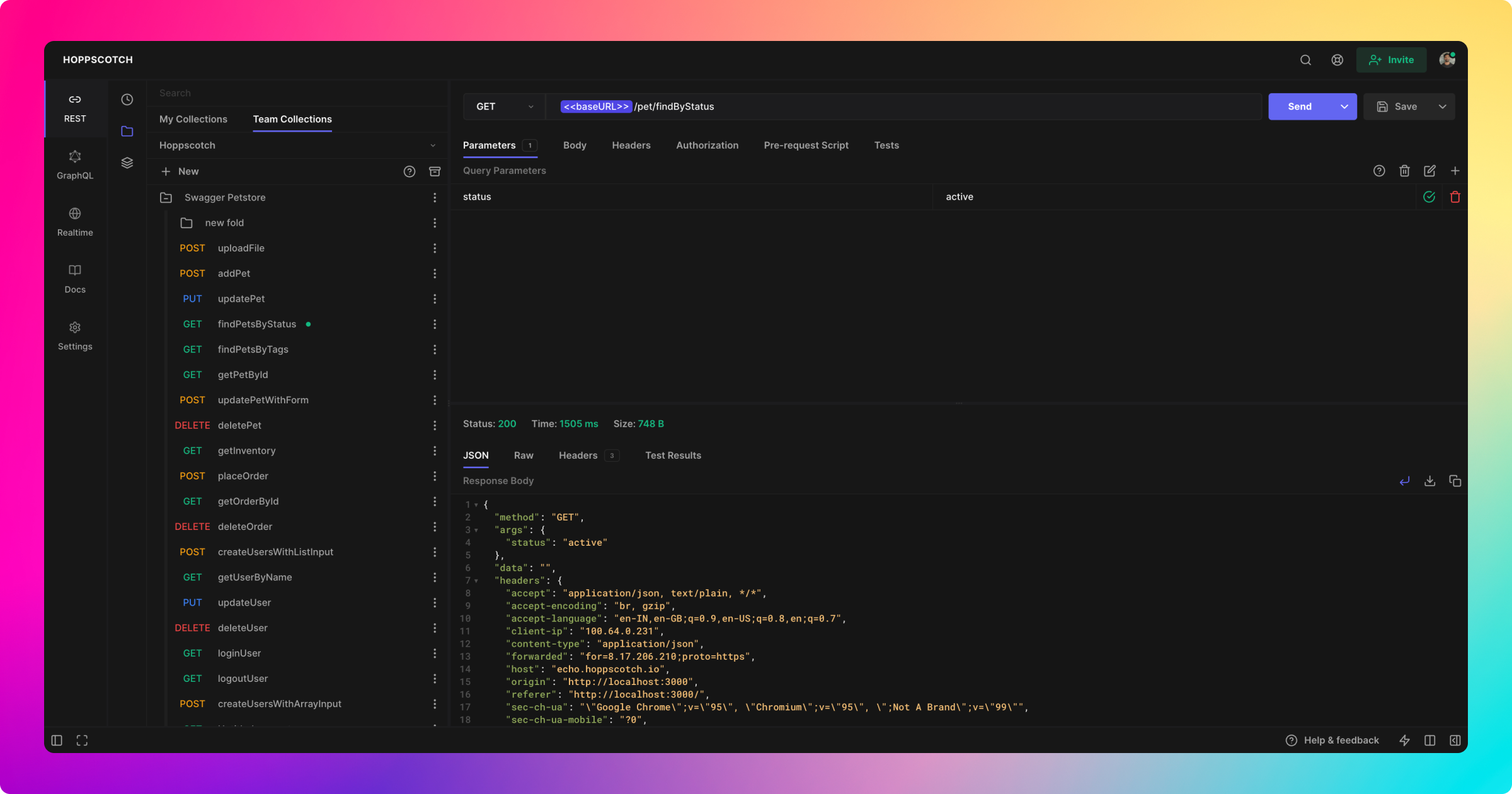 Hoppscotch - Open source API development ecosystem